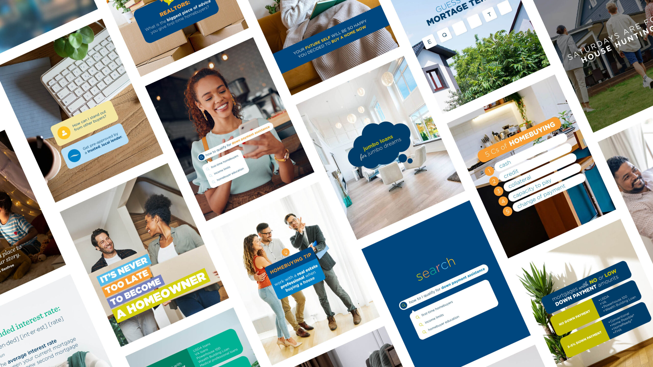 Waterstone Mortgage Corporation field social media campaign posts.