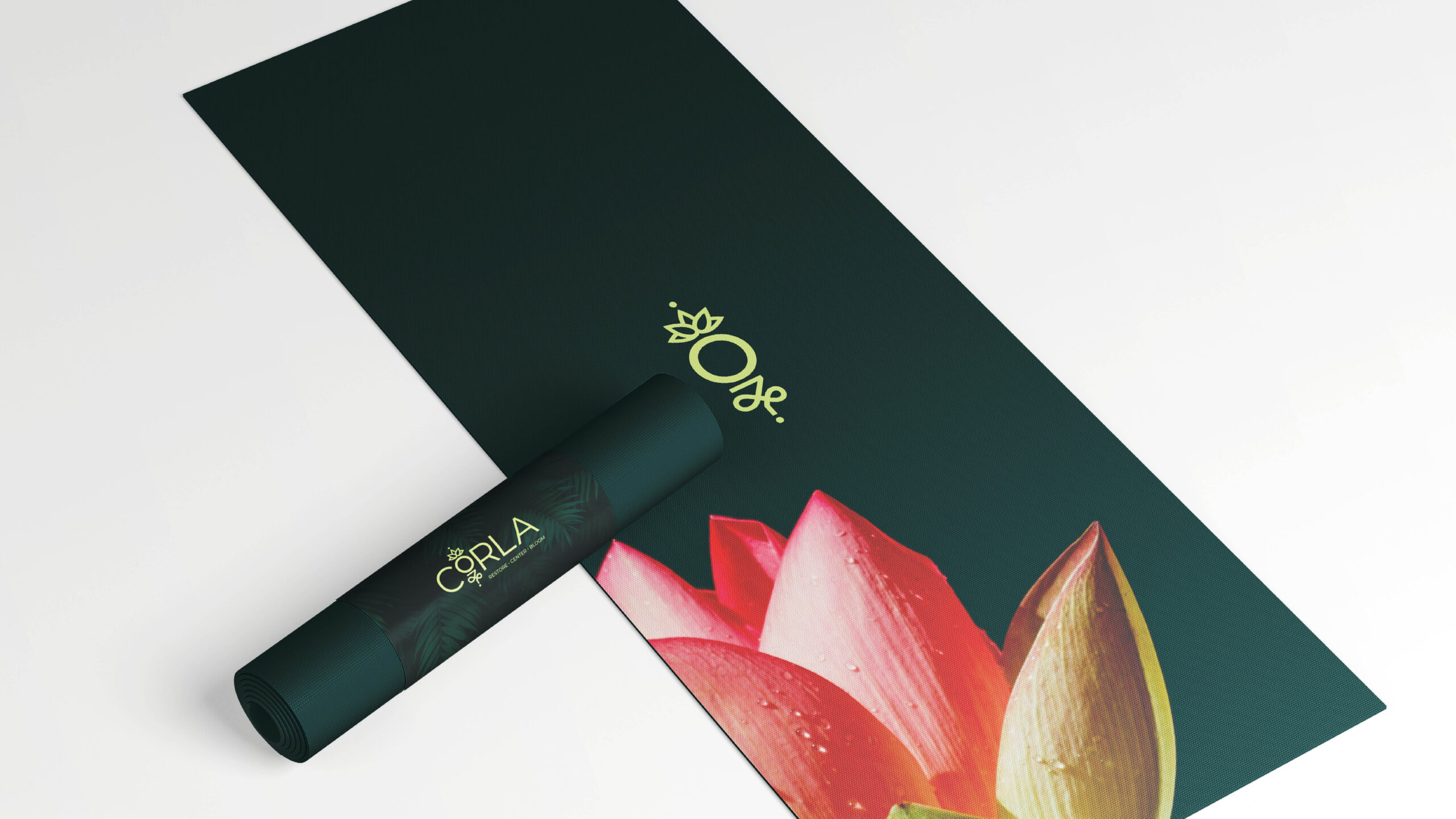 Corla's yoga mat mockup.