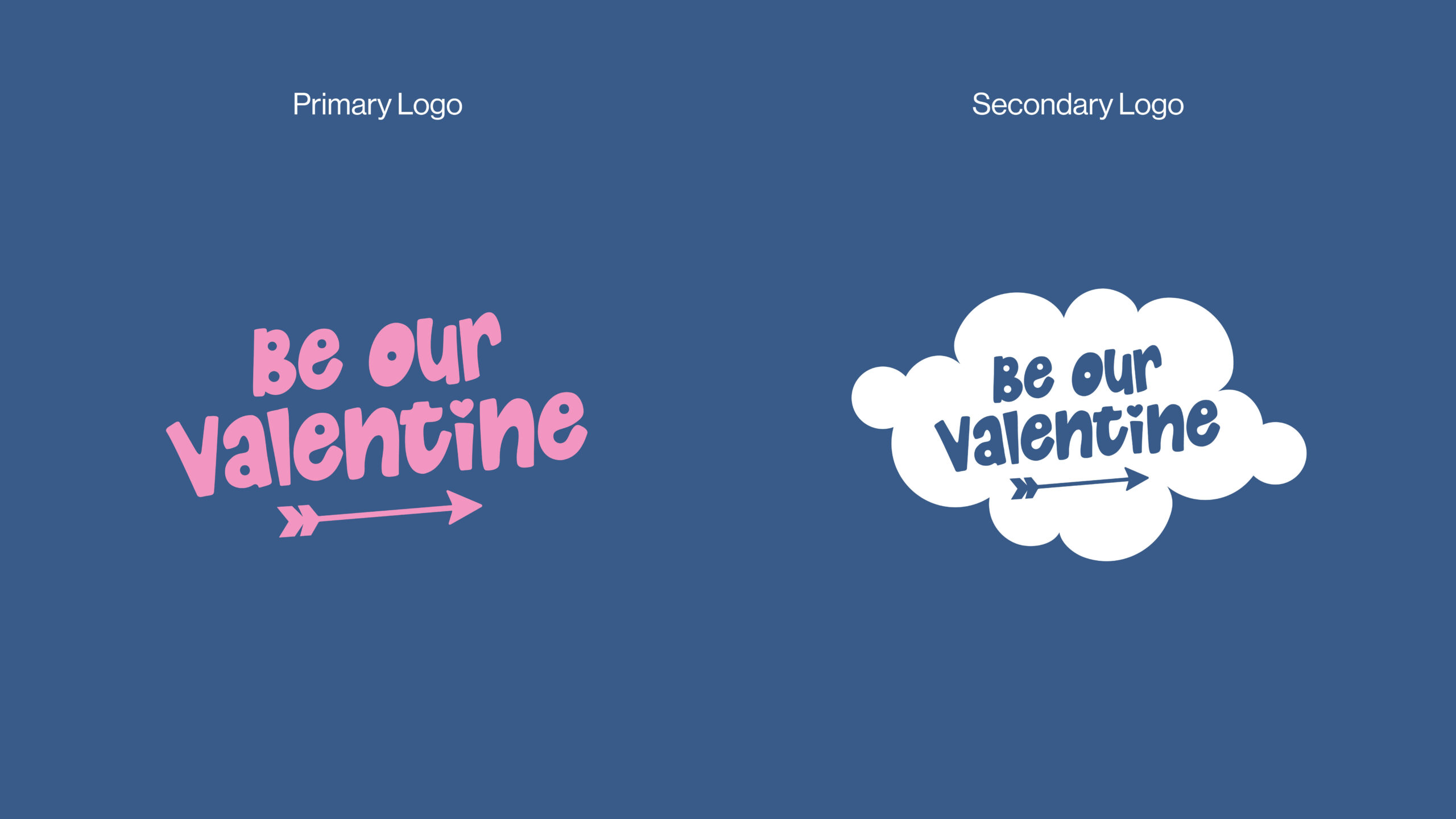 Habitat for Humanity of Waukesha County's Be Our Valentine fundraising campaign primary logo and secondary logo.