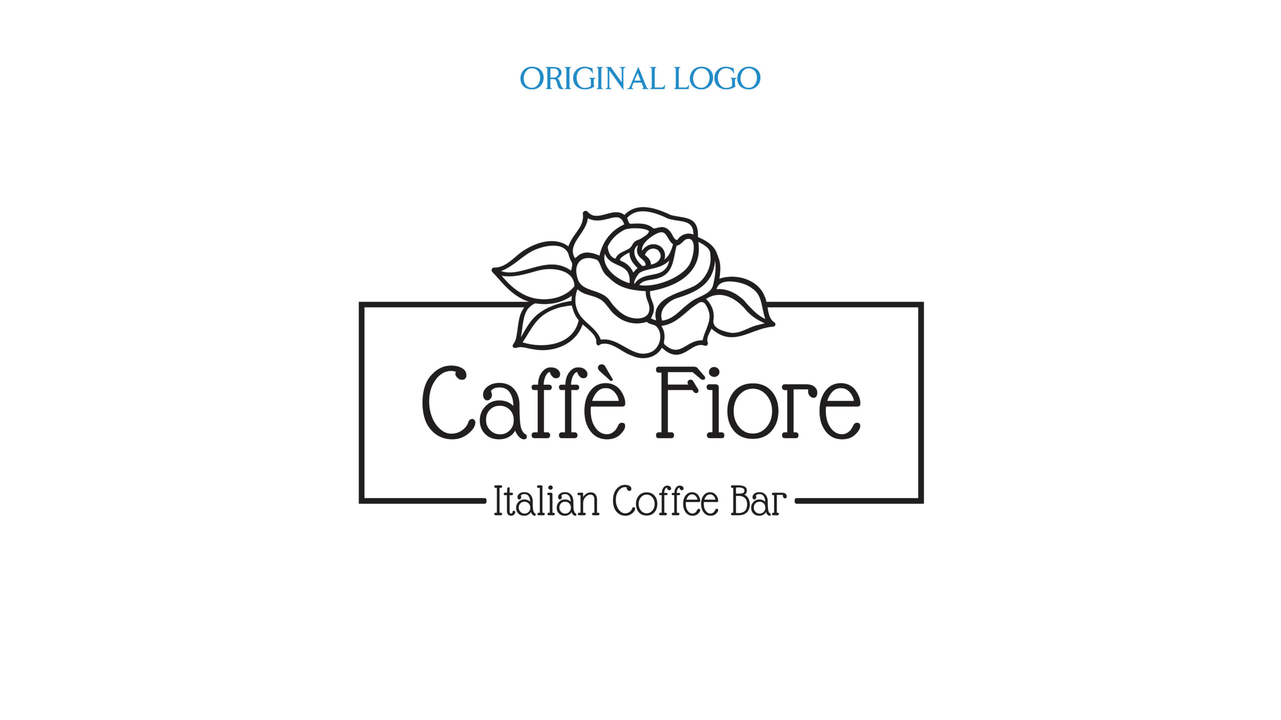 Caffè Fiore’s original logo, designed in 2020.